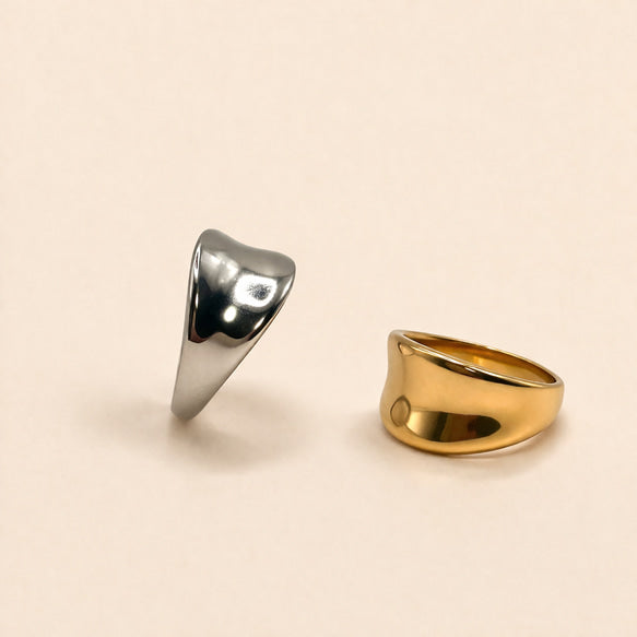 リング|グロスリング|サージカルステンレス│金アレ対応│つけっぱなしOK│上品ツヤ仕上げ│Gloss Ring
