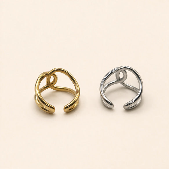 リング｜オープンリング｜サージカルステンレス│金属アレルギー対応│つけっぱなしOK│馴染みのいい Grace Open Ring