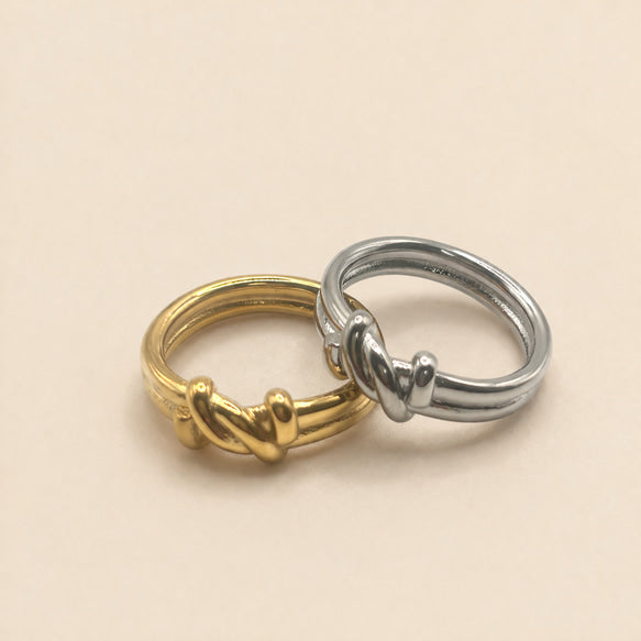 リング｜ノットデザイン｜サージカルステンレス│金アレ対応│つけっぱなしOK│頼れる Knot of Elegance Ring