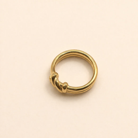 リング｜ノットデザイン｜サージカルステンレス│金アレ対応│つけっぱなしOK│頼れる Knot of Elegance Ring